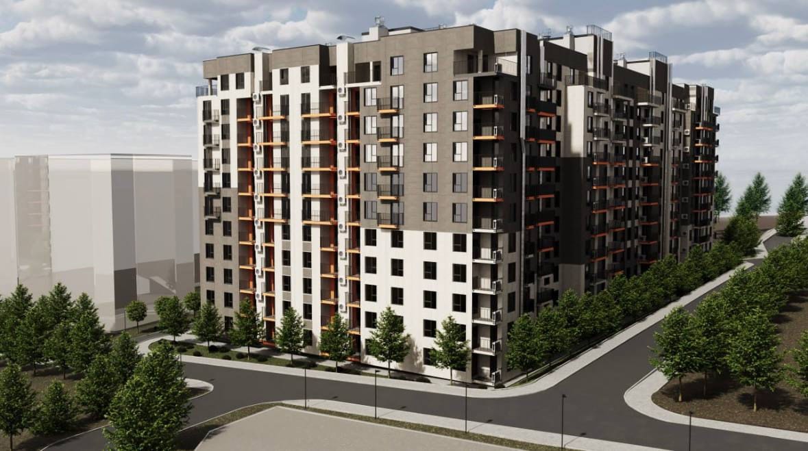Apartament cu 1 cameră, 42 m², Durlești