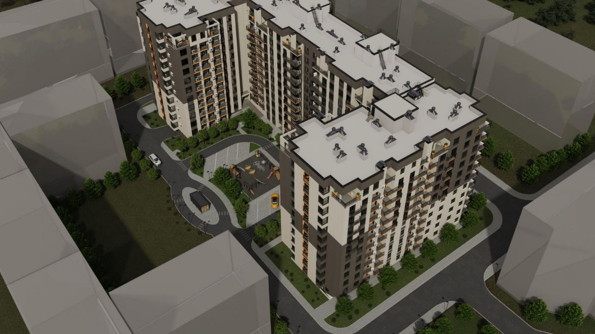 Apartament cu 2 camere, 72 m², Durlești