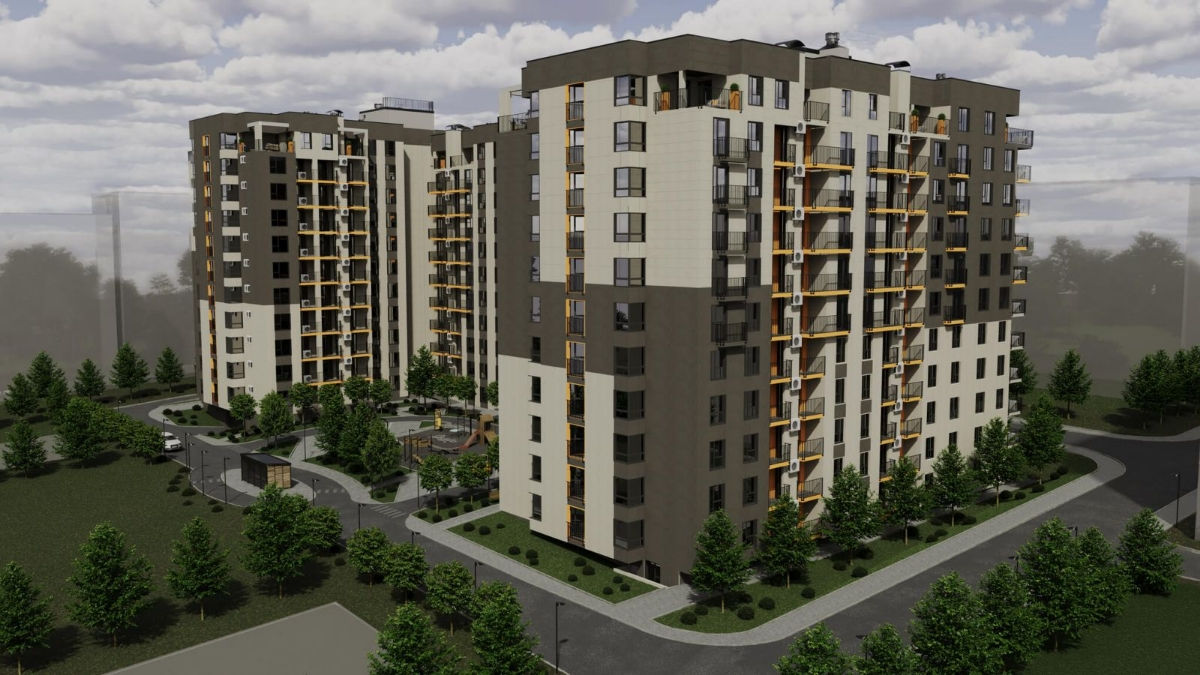 Apartament cu 2 camere, 71 m², Durlești